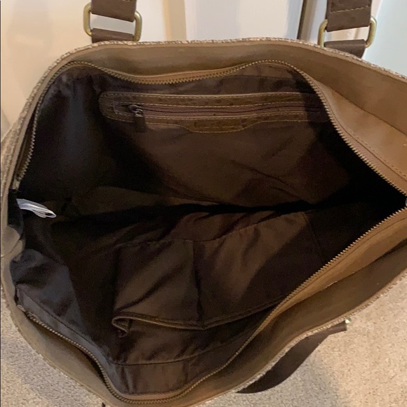 Southwest style zippered tote bag - Picture 2 of 3